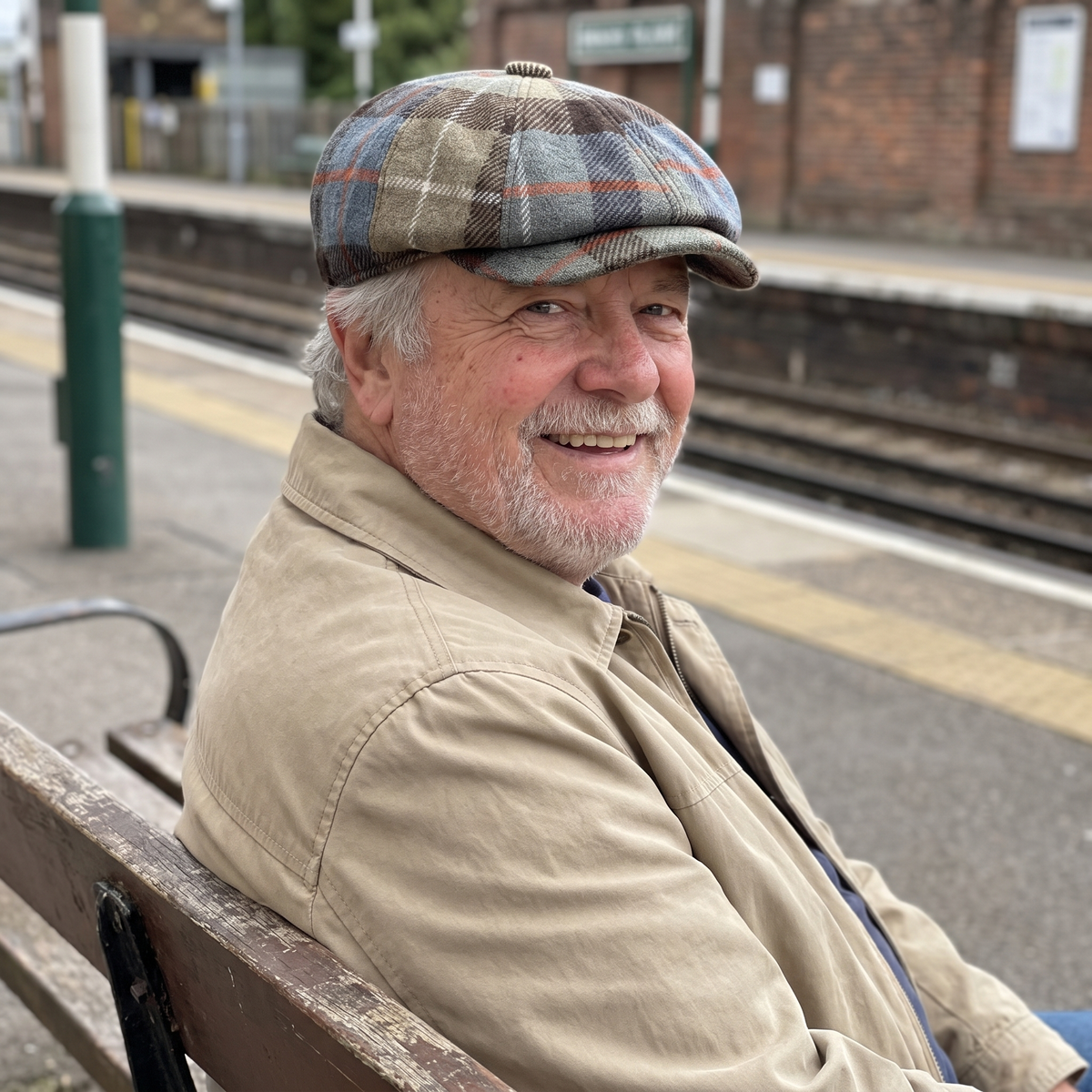 Plaid Wool-Blend Newsboy Cap | TOLEDO