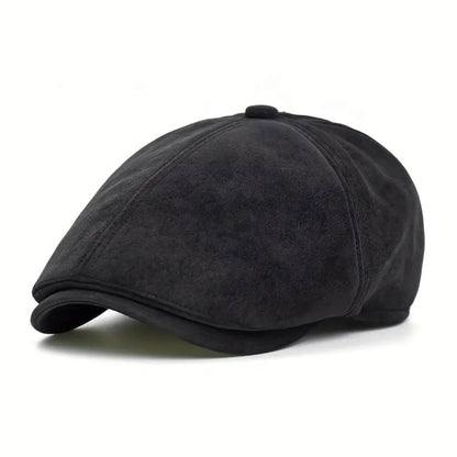 Suede Newsboy Cap | ATHENS