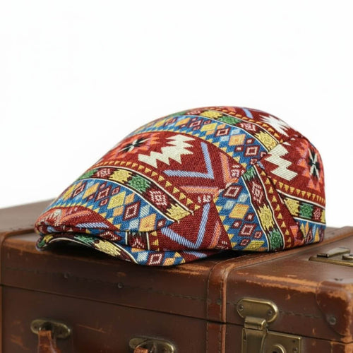 Patterned Flat Cap | CHICAGO