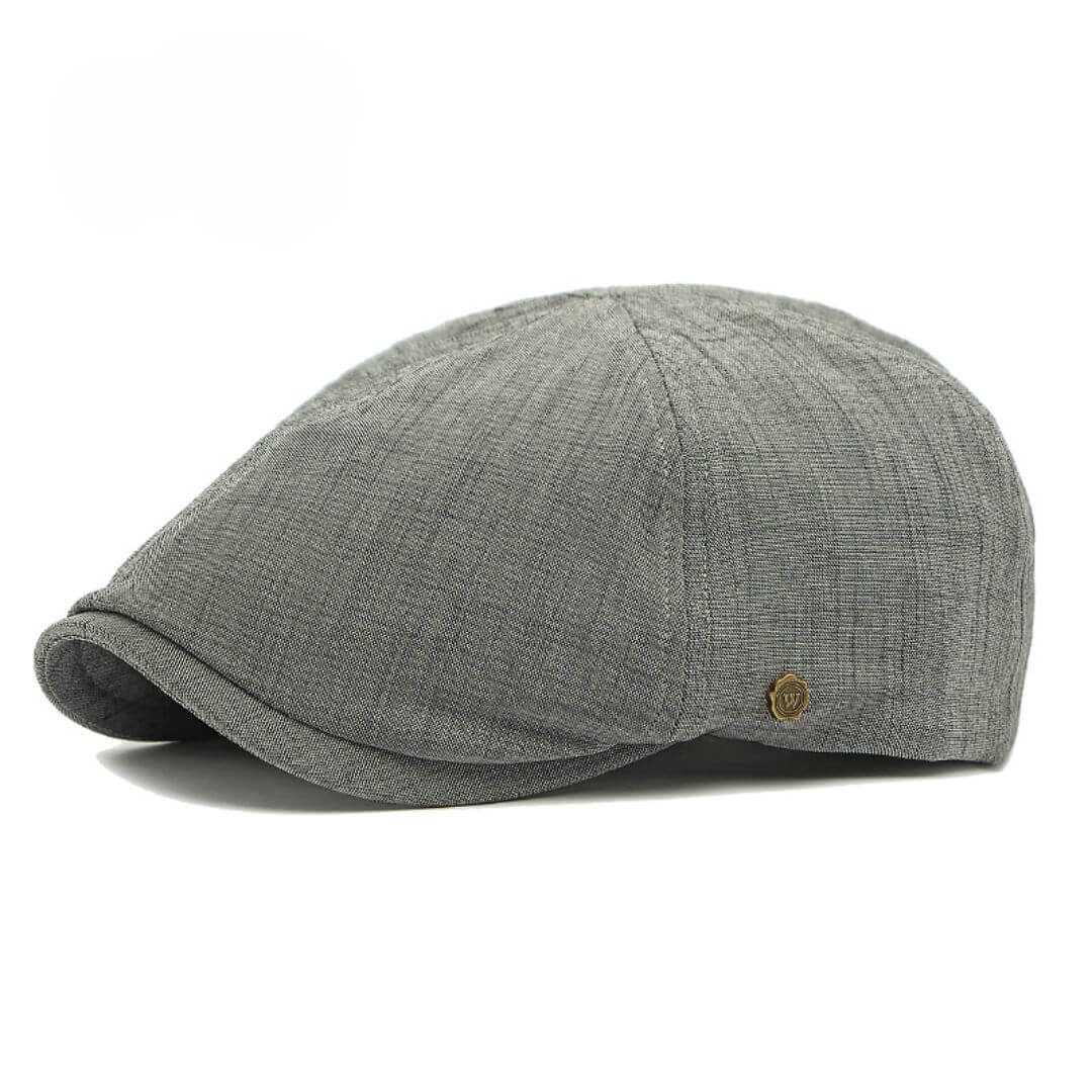 Brushed Cotton Flat Cap | ATLANTA