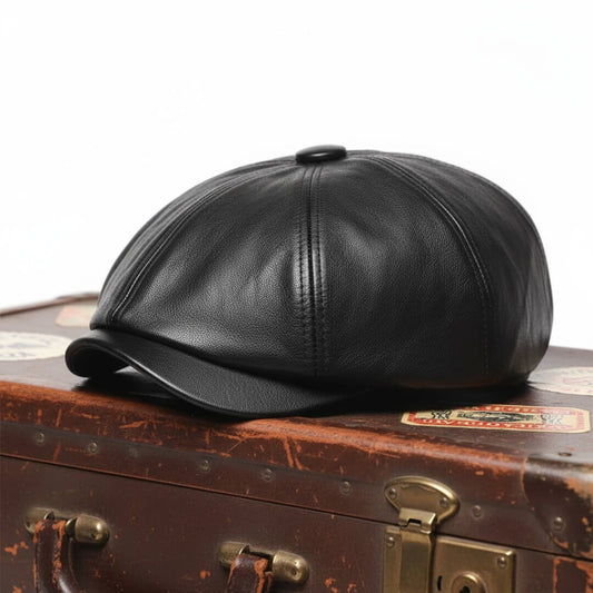 Leather Flat Cap | MONACO
