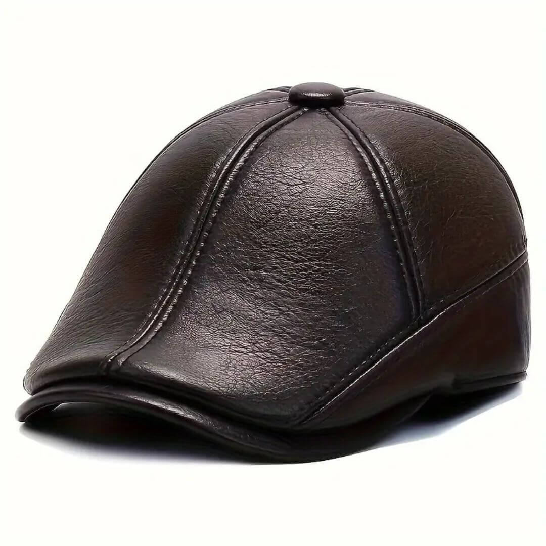 Leather Flat Cap | KALMAR