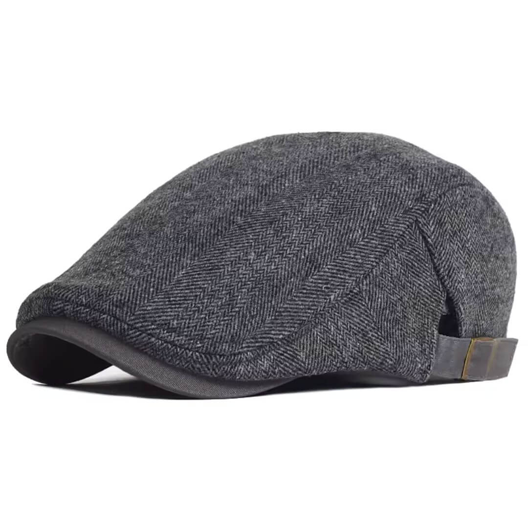 Wool Herringbone Flat Cap | SCOTTSDALE