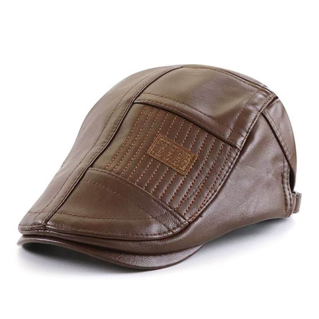 Vegan Leather Flat Cap | TYSON