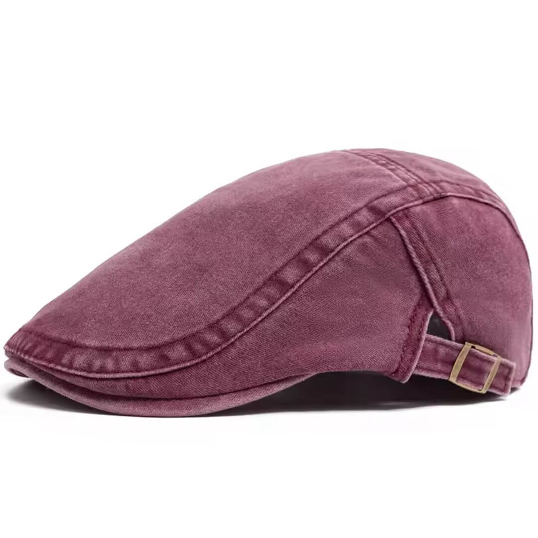 Washed Denim Flat Cap | DALLAS