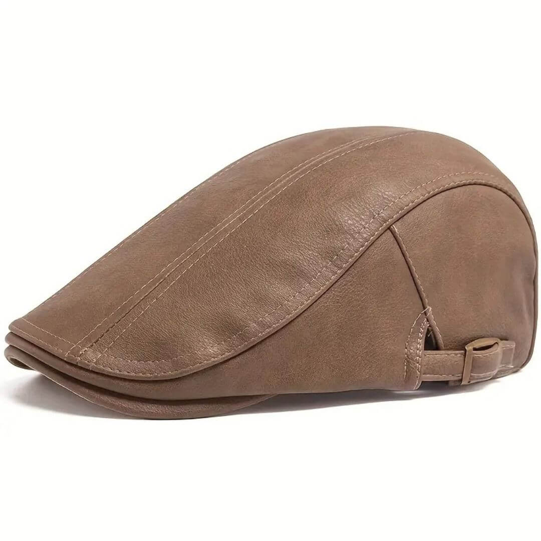 Leather Flat Cap | CANNES