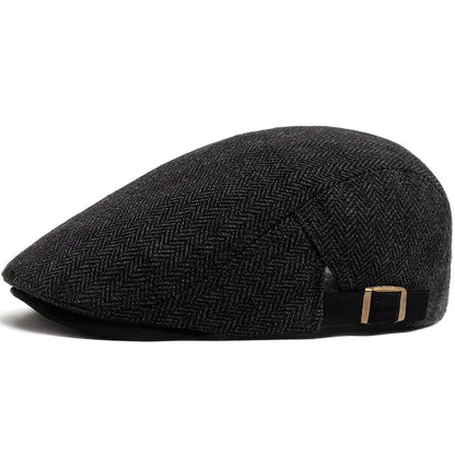 Herringbone Flat Cap | EVANSTON