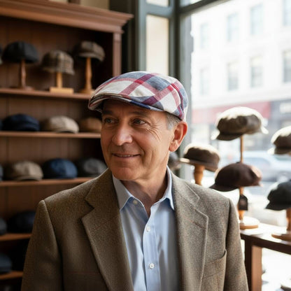 Cotton Patchwork Flat Cap | KANSAS