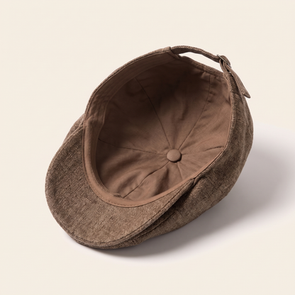 Linen Cotton Flat Cap | ASPEN