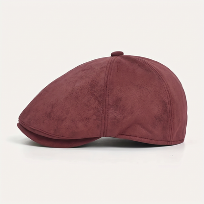 Suede Newsboy Cap | ATHENS