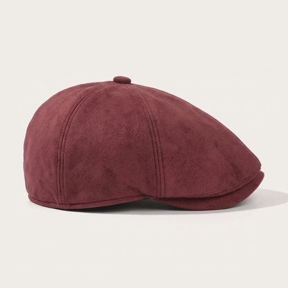 Suede Newsboy Cap | ATHENS