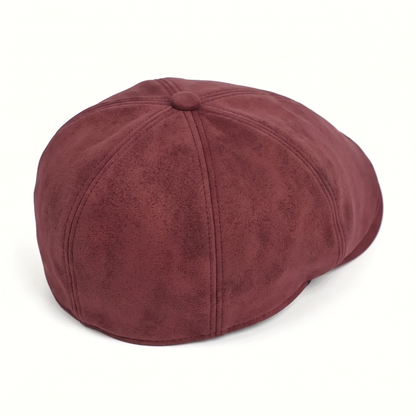 Suede Newsboy Cap | ATHENS