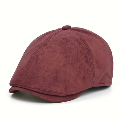 Suede Newsboy Cap | ATHENS