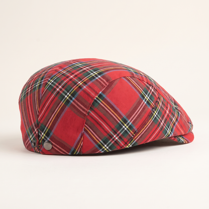 Tartan Cotton Ivy Cap | BOSTON