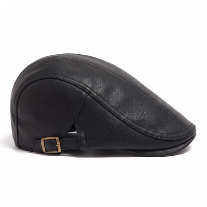Leather Flat Cap | CANNES