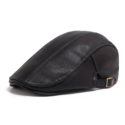 Leather Flat Cap | CANNES