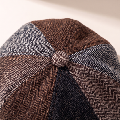 Wool Blend Patchwork Cap | CLEVELAND