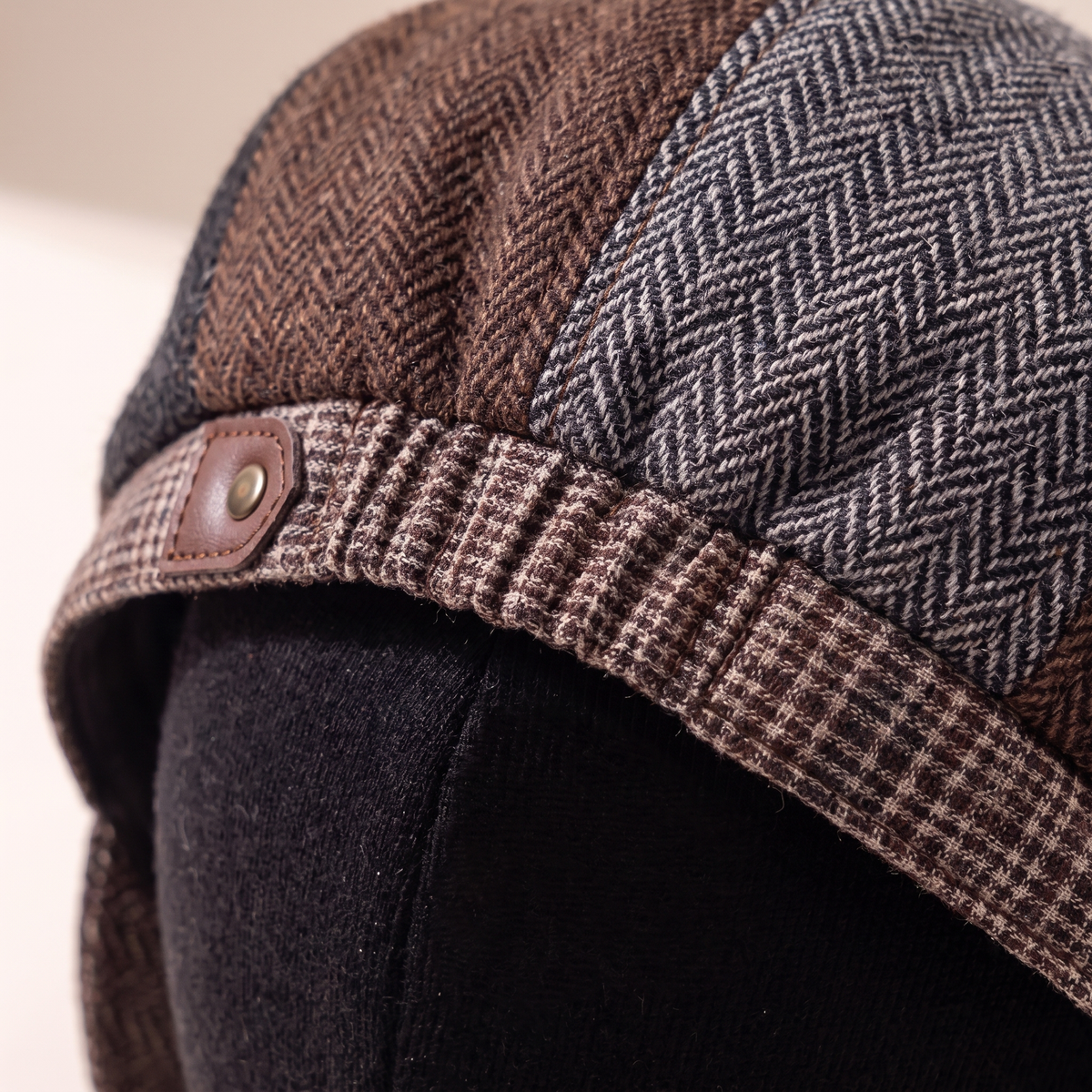 Wool Blend Patchwork Cap | CLEVELAND