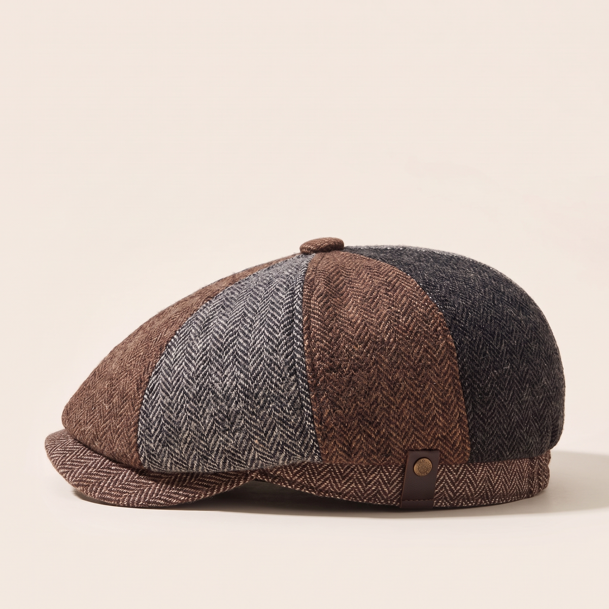 Wool Blend Patchwork Cap | CLEVELAND