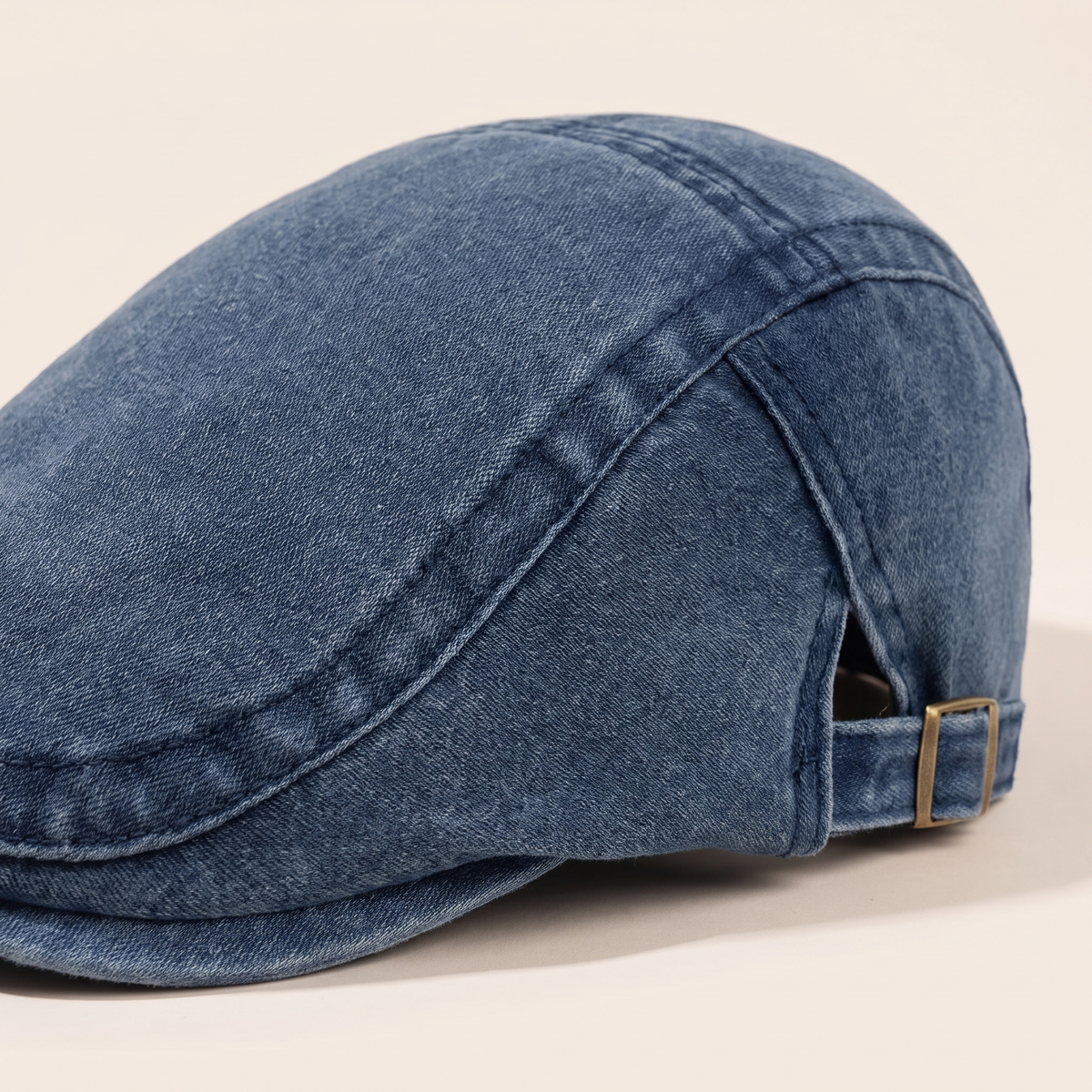 Washed Denim Flat Cap | DALLAS