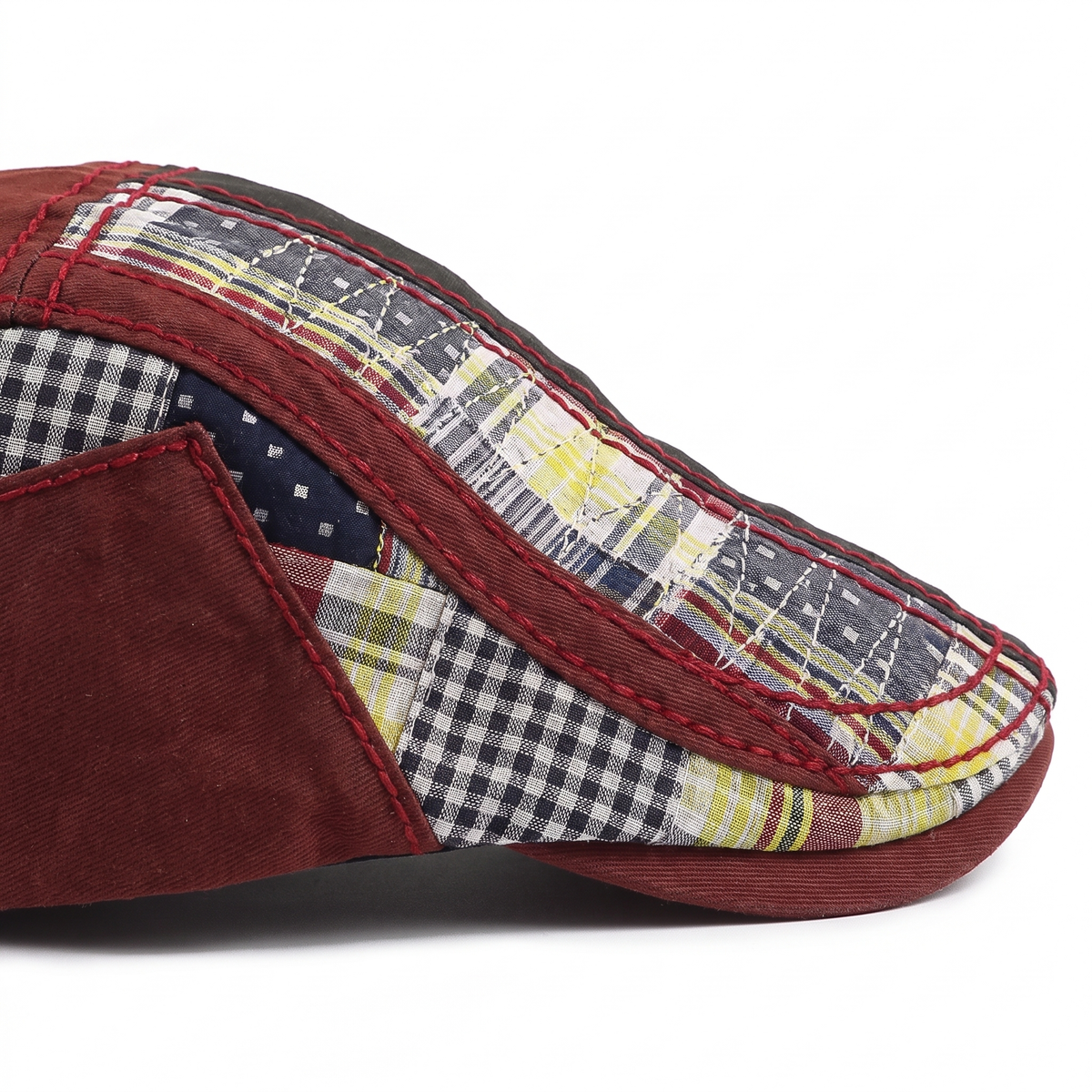 Patchwork Cotton Flat Cap | DELTA