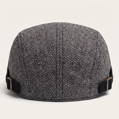 Herringbone Flat Cap | EVANSTON