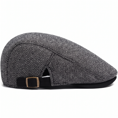 Herringbone Flat Cap | EVANSTON