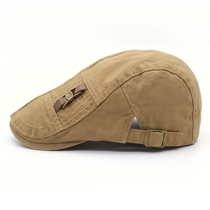 Twill Cotton Flat Cap | HARTFORD