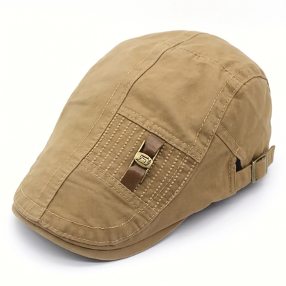 Twill Cotton Flat Cap | HARTFORD