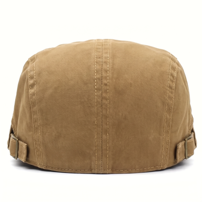 Twill Cotton Flat Cap | HARTFORD