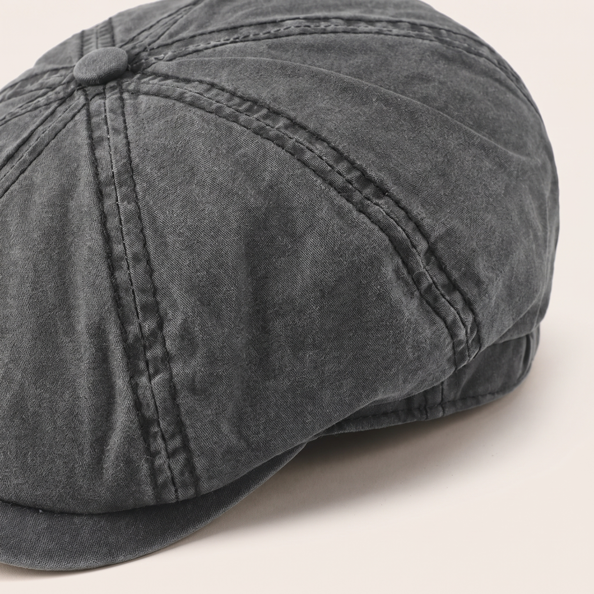 Washed Cotton Newsboy Cap | MALIBU