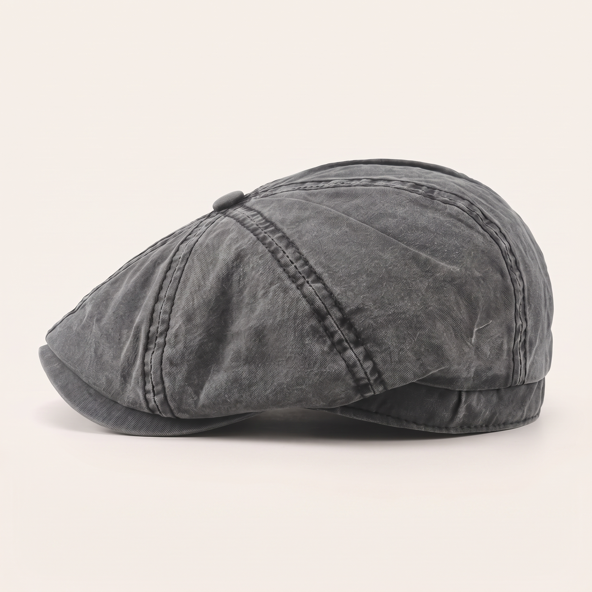 Washed Cotton Newsboy Cap | MALIBU