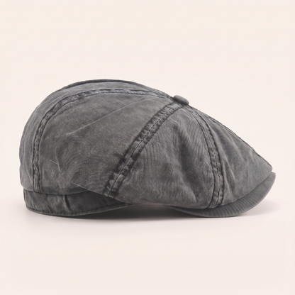 Washed Cotton Newsboy Cap | MALIBU