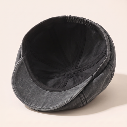 Washed Cotton Newsboy Cap | MALIBU