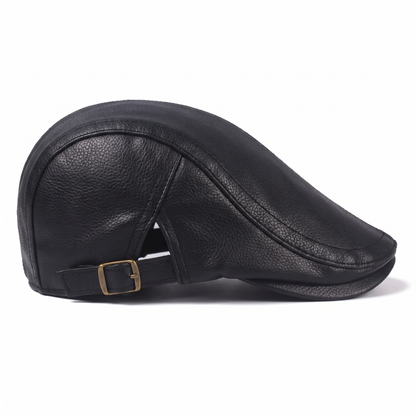 Leather Flat Cap | MONTPELIER