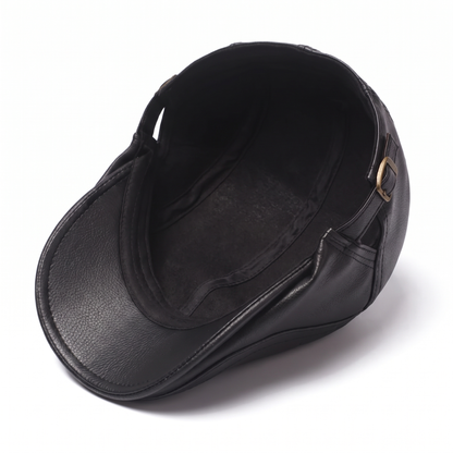 Leather Flat Cap | MONTPELIER