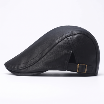 Leather Flat Cap | MONTPELIER