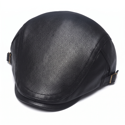 Leather Flat Cap | MONTPELIER