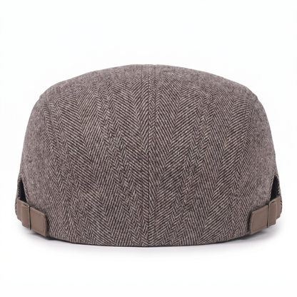 Wool Herringbone Flat Cap | SCOTTSDALE