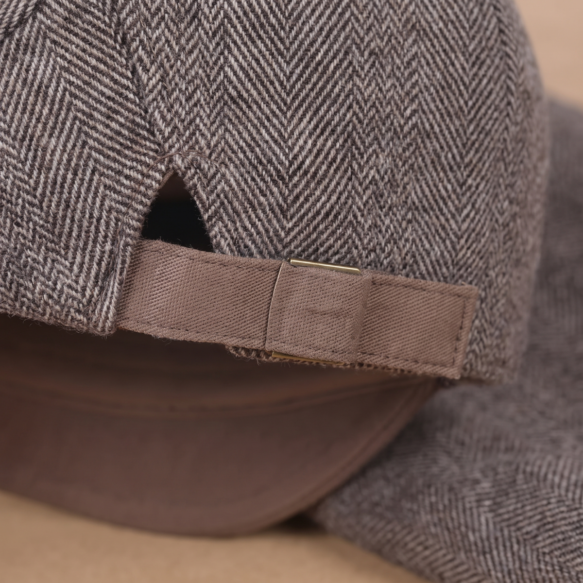 Wool Herringbone Flat Cap | SCOTTSDALE