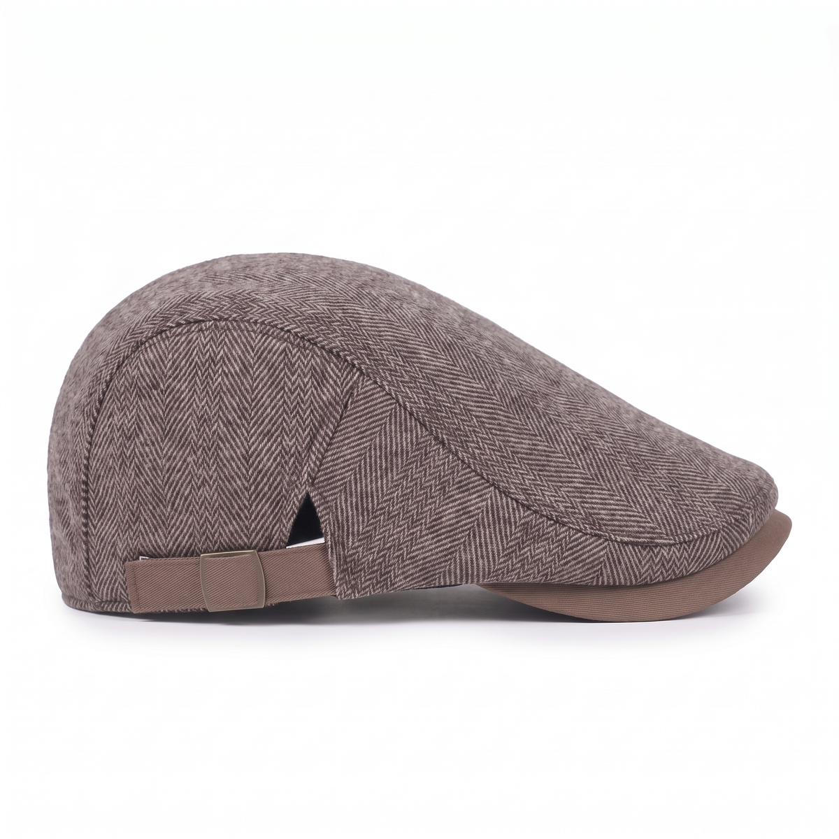 Wool Herringbone Flat Cap | SCOTTSDALE