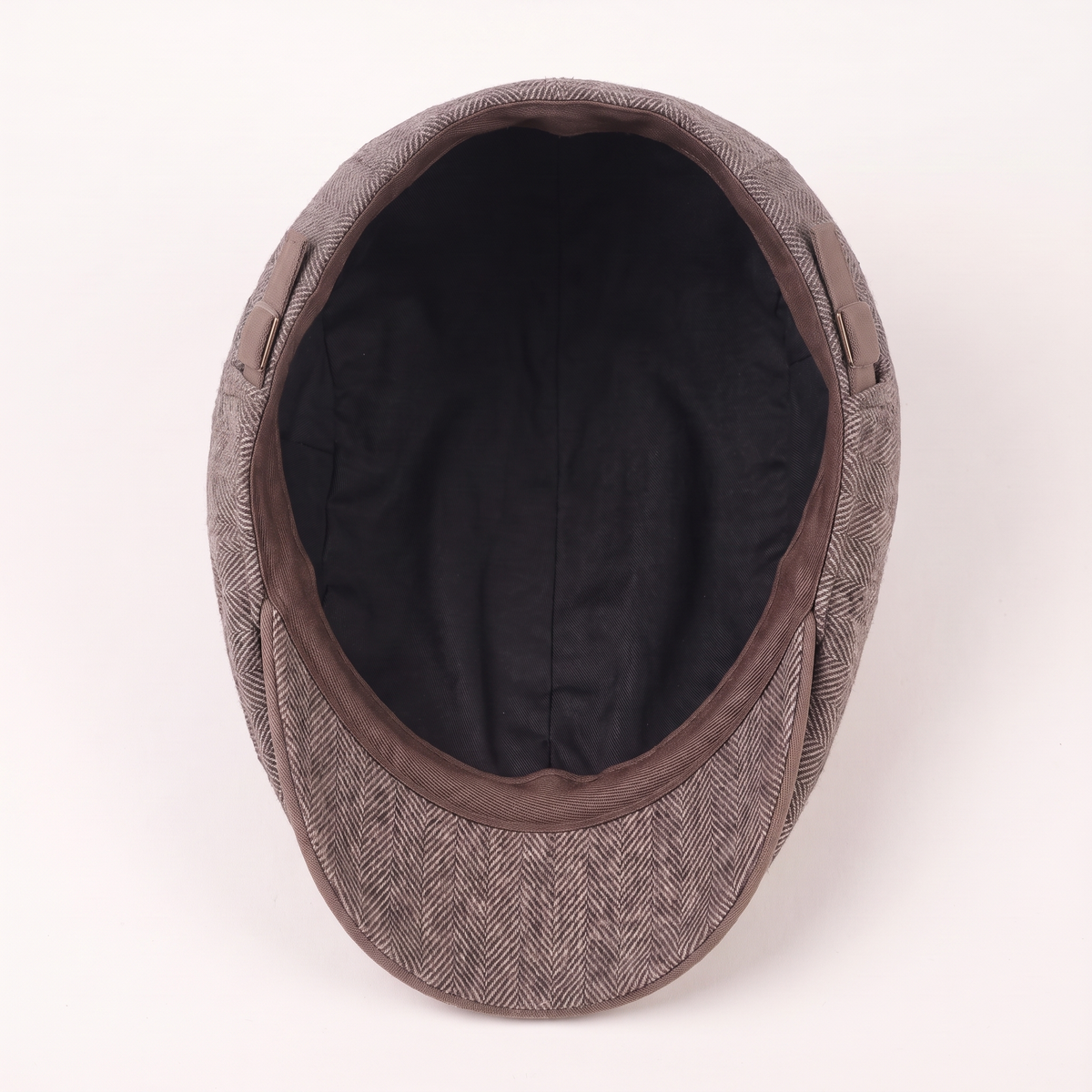 Wool Herringbone Flat Cap | SCOTTSDALE