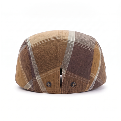 Plaid Cotton Flat Cap | SCRANTON