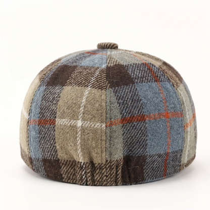 Plaid Wool-Blend Newsboy Cap | TOLEDO