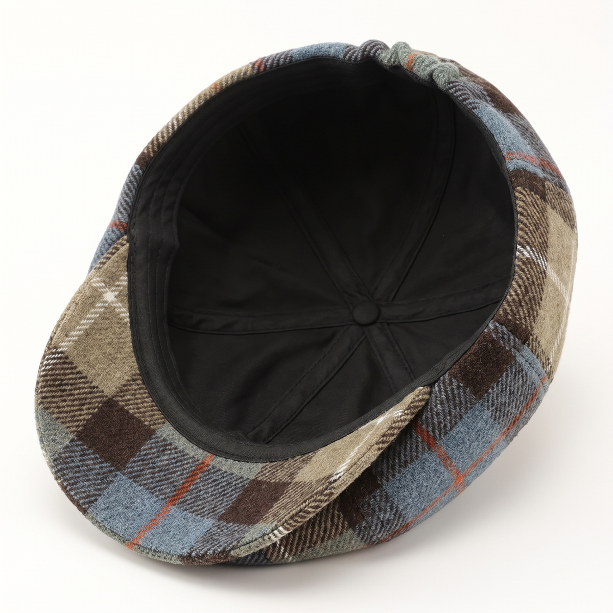Plaid Wool-Blend Newsboy Cap | TOLEDO