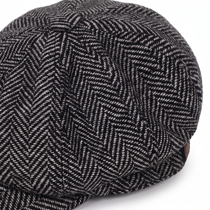 Herringbone Wool Blend Cap | TUCSON